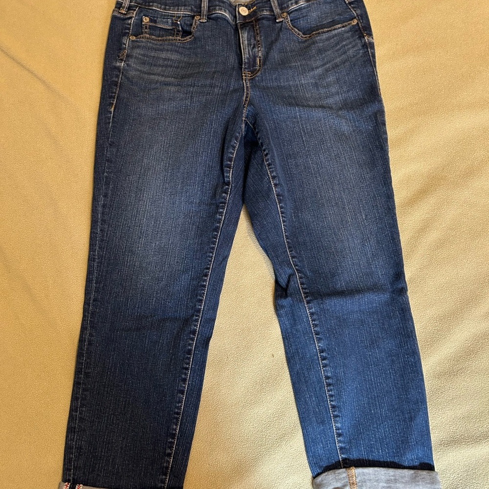 Torrid Dark Blue Ankle Jeans sz 12S